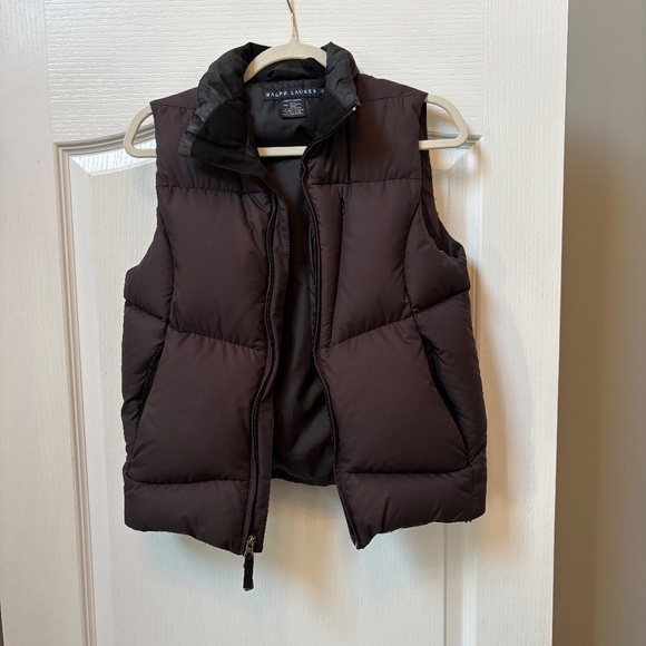 Ralph Lauren Blue label size small black puffer vest down filled- great buy! - Picture 2 of 15